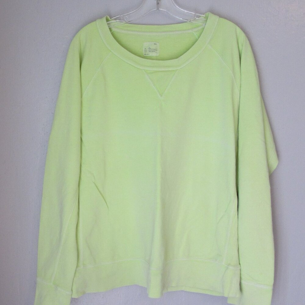 GAP Lime Green XL Pullover 100% Cotton Long Sleeve Sweatshirt